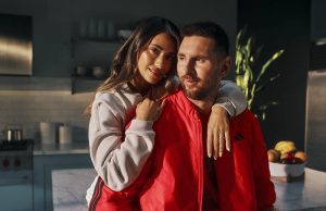 Messi y Antonella by Adidas Essentials