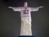 Cristo Redentor iluminado en una campaña contra el femicidio