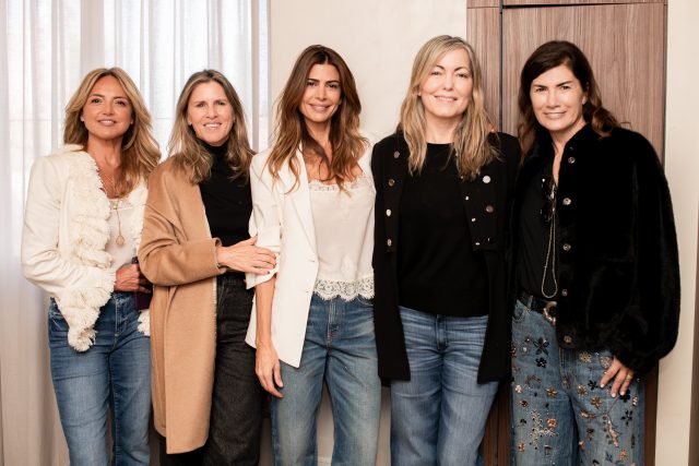 Pamela Saquier, Juliana Awada y Marina Lafuente en el lanzamiento de Awada Market by Juliana Awada